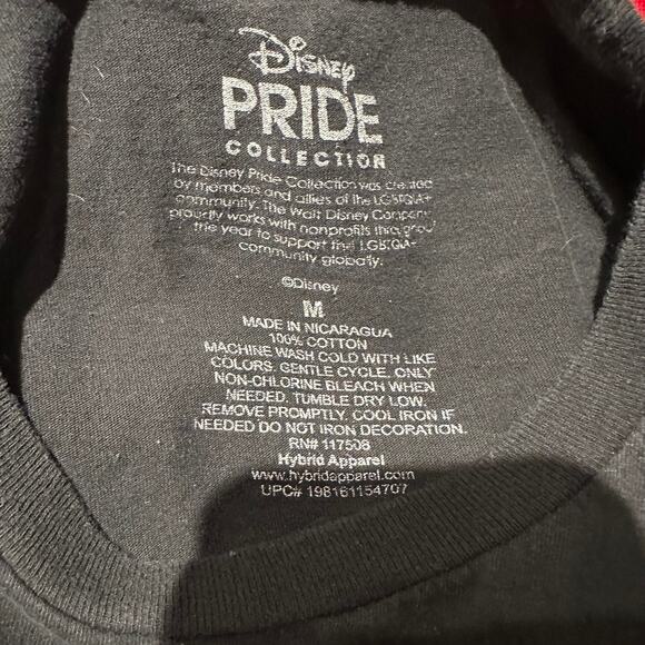 Disney Pride Collection Rainbow Mickey Love for All Tee Shirt Size Medium - Picture 3 of 6